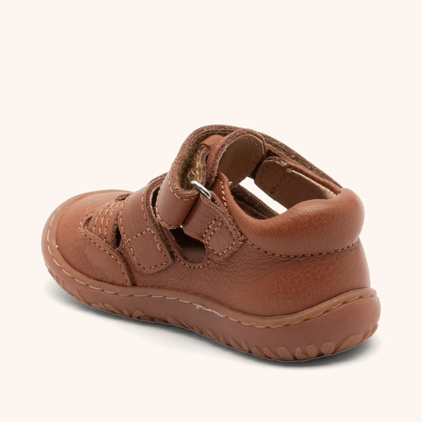 Bisgaard Hana sandal tan barfod bred pasform