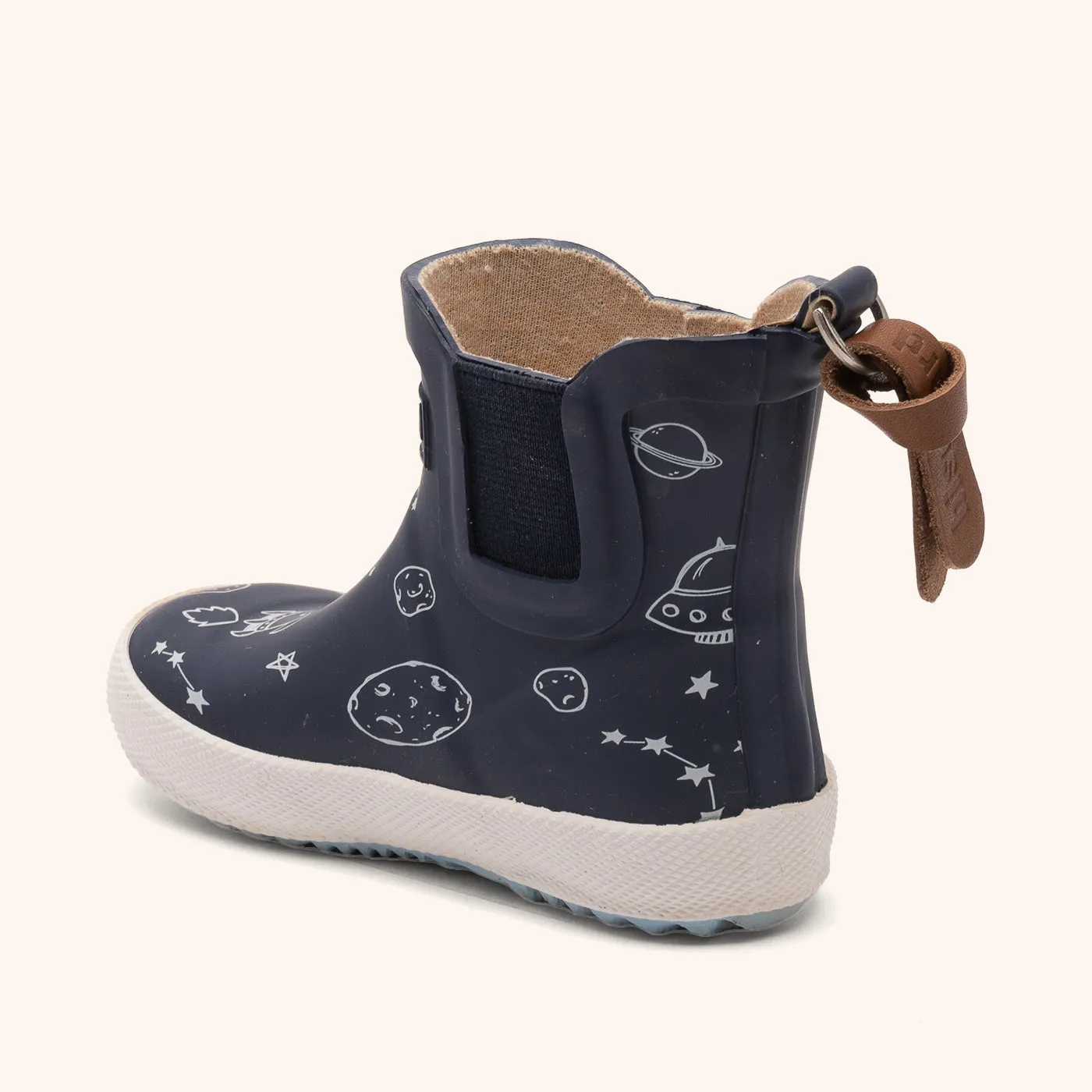 Bisgaard Baby Rubber gummistøvle to the moon blå