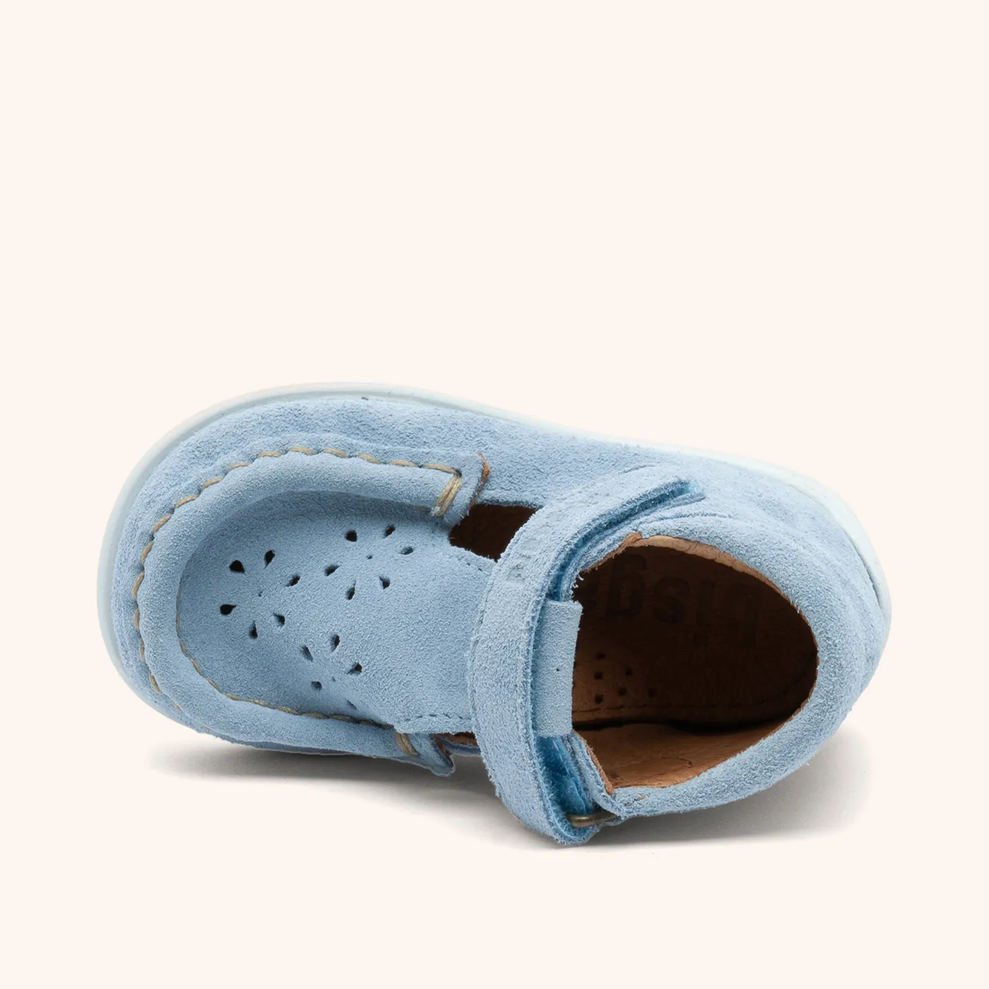 Bisgaard Pil begyndersandal baby blue blød lædersandal
