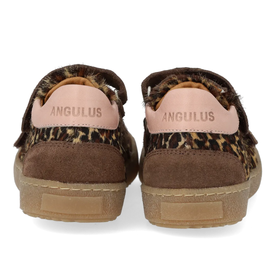 Angulus Court sneaker børnesneaker pony leopard