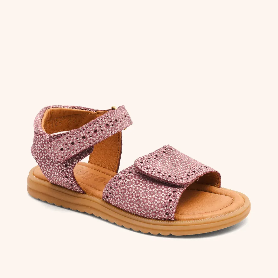 Bisgaard Andrea sandal violet bloom læder