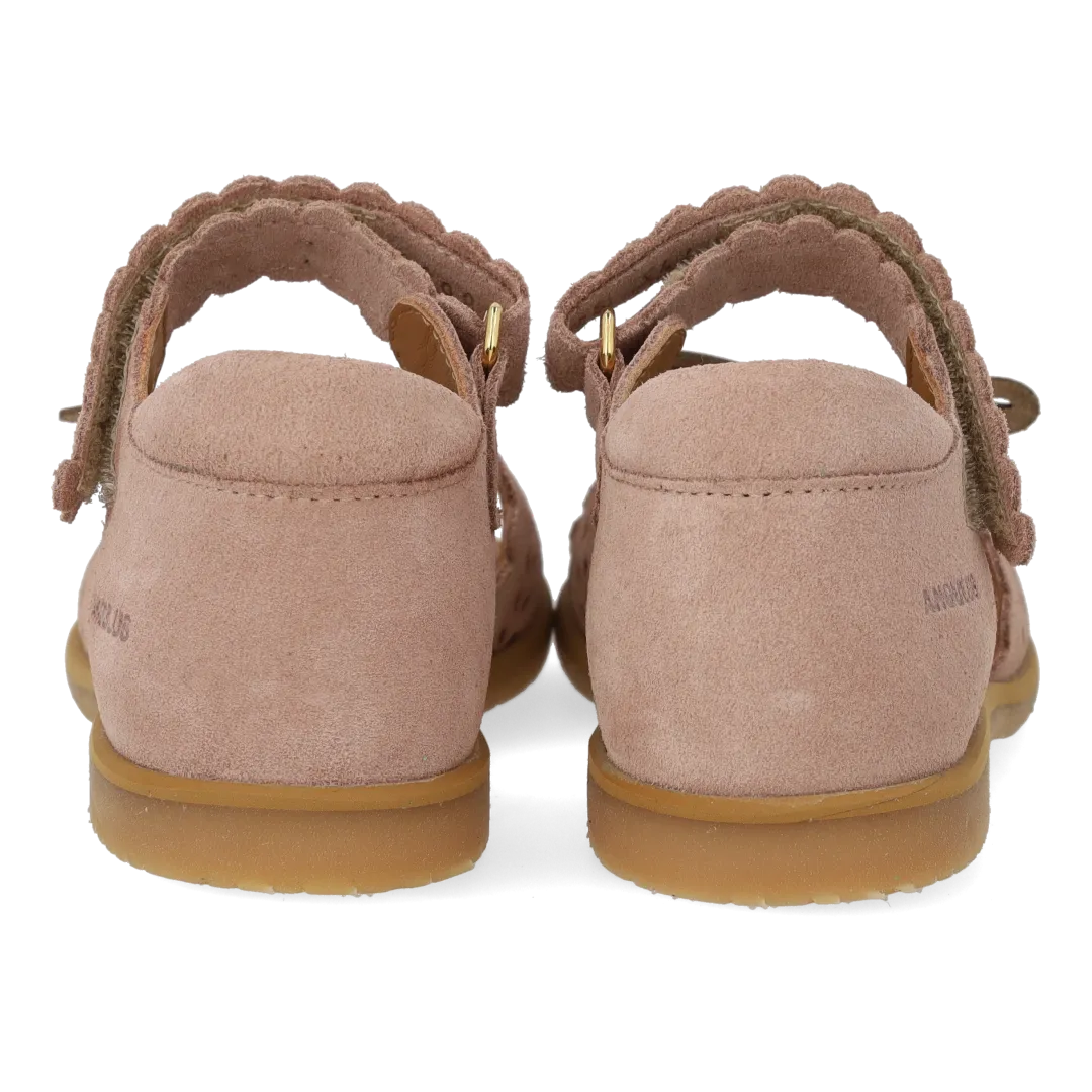 Angulus Sandal Åben Tå Sommerfugl sandaler str 25-32 ruskind