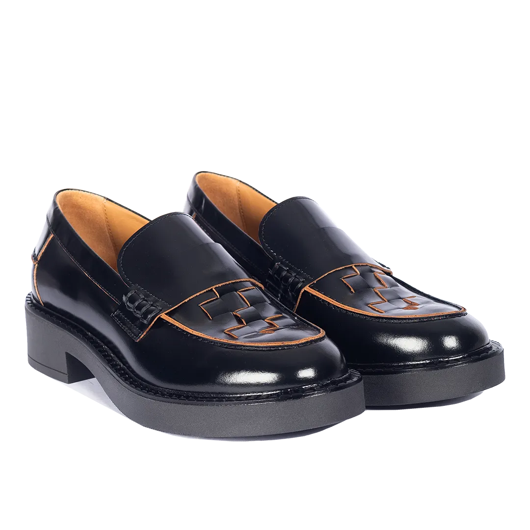 Angulus Penny loafer chunky fletdetalje