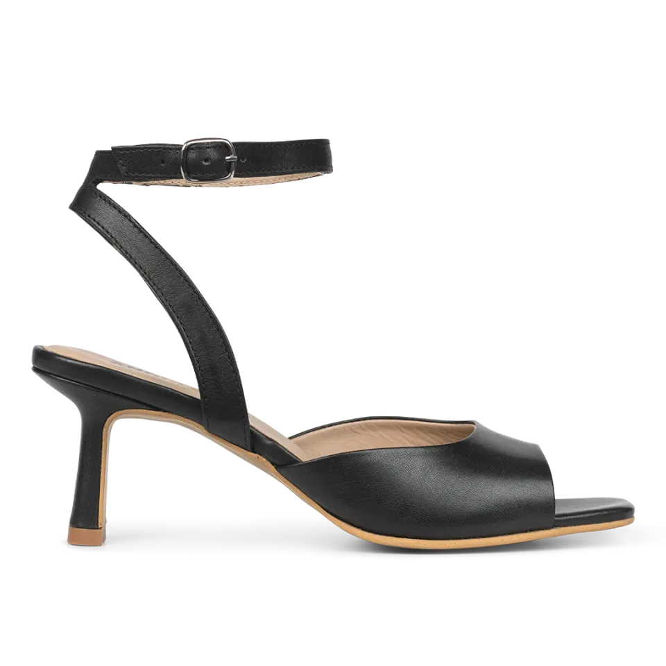 Angulus Sandal Hæl remsandal læder 6 cm