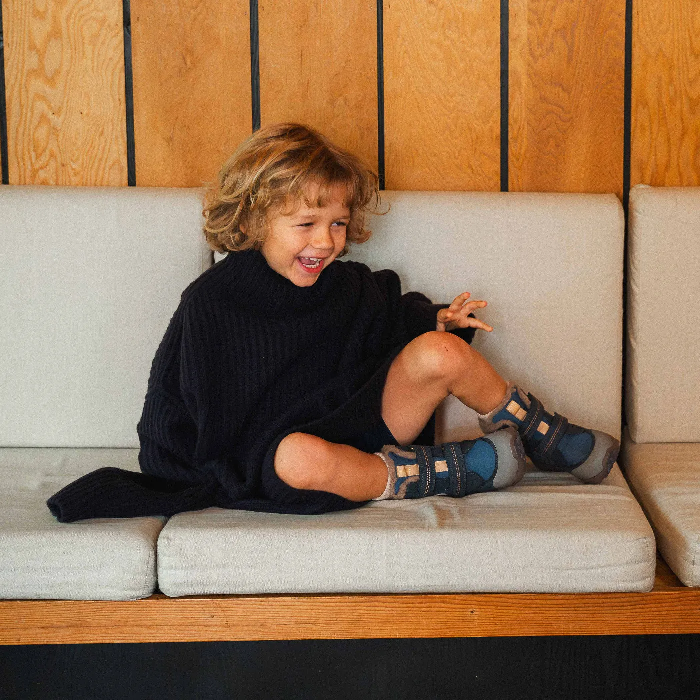 Bisgaard Spencer Tex vinterstøvle navy med uldfoer