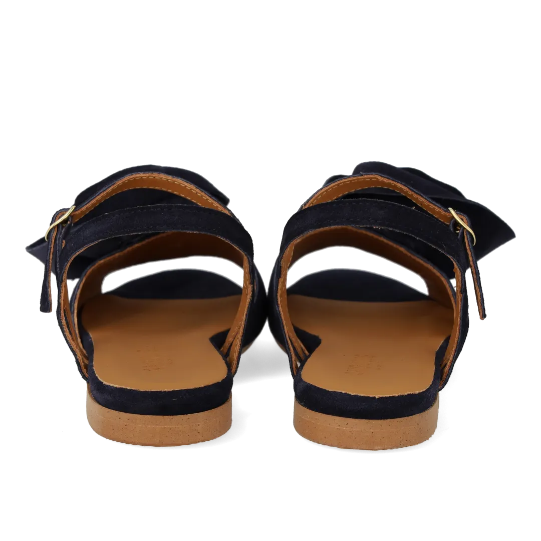Angulus rose sandal damesandal voluminøs rosedetalje