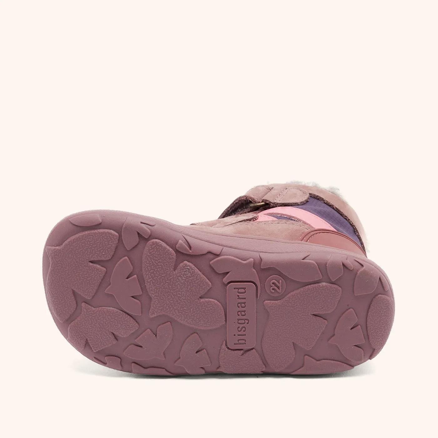Bisgaard Barefoot Rumle Tex vinterstøvle plum