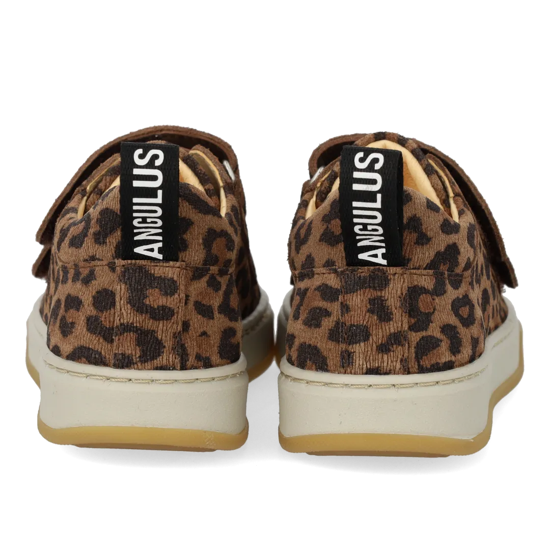Angulus Sneaker med logobånd og velcro børnesneaker ruskind