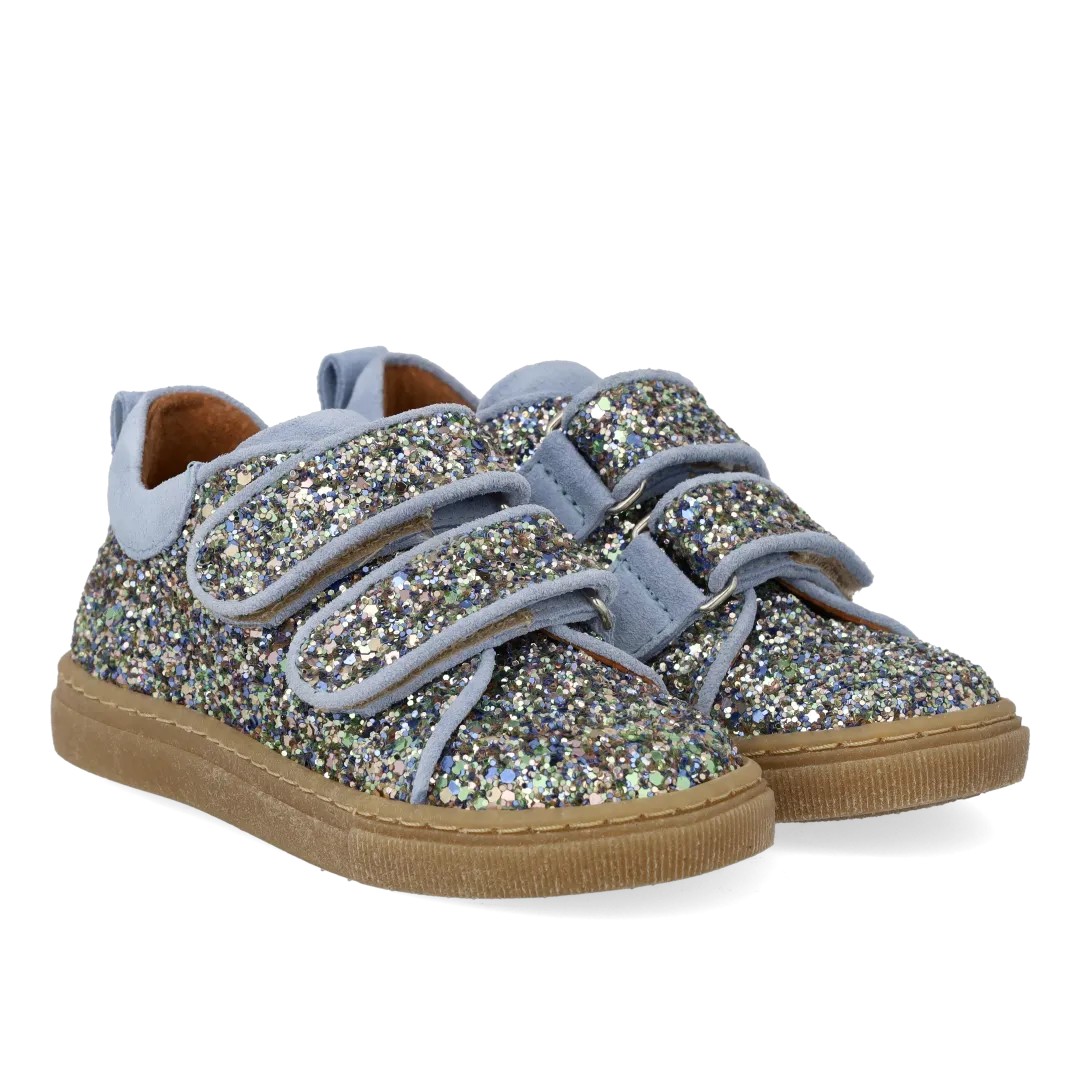 Angulus glitter-sneaker ruskind børnesneakers