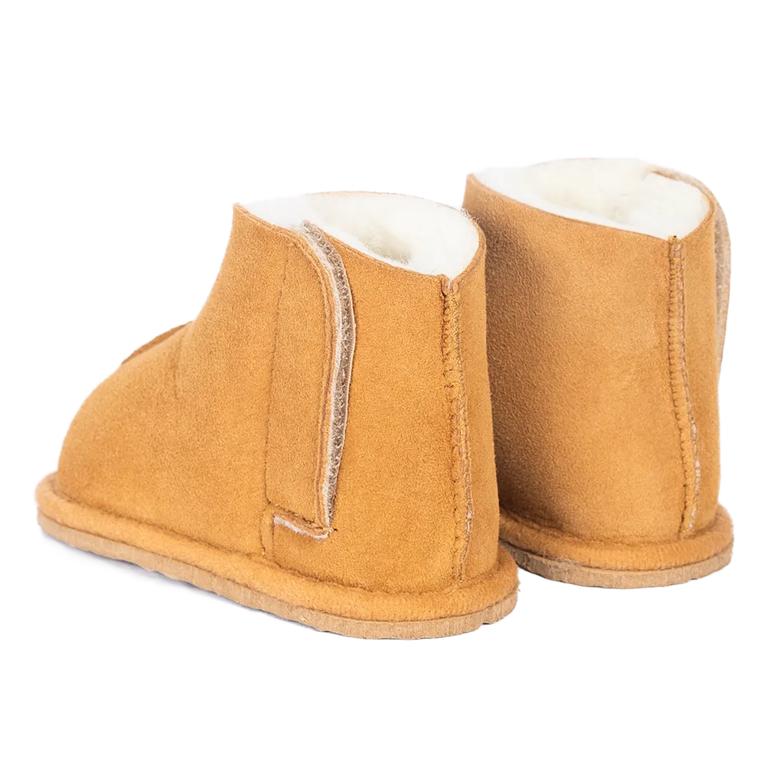 Angulus hjemmesko lammepels børn velcro