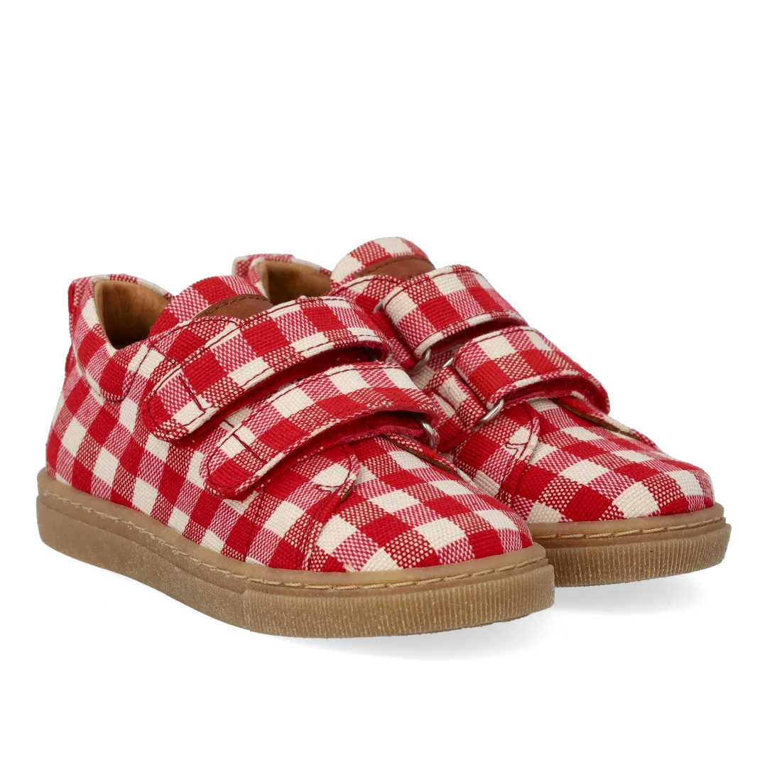 Angulus Sneaker recycled kanvas velcro børn