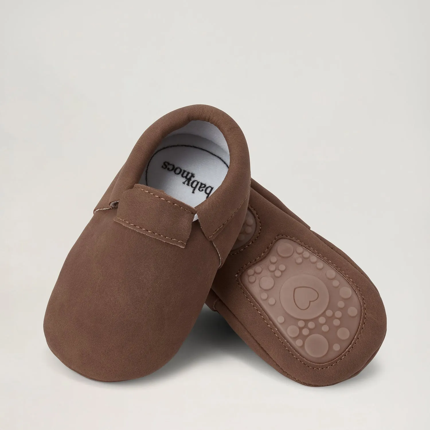BabyMocs Casual Mocs futter greige bred tåboks