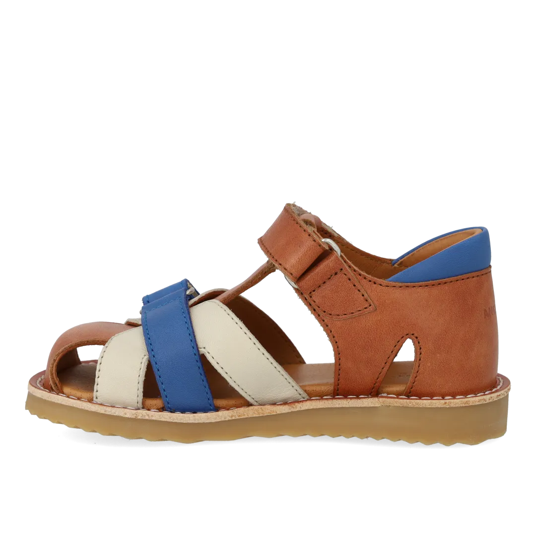 Angulus Colour Block Lædersandal sandaler rummelig str 26-32