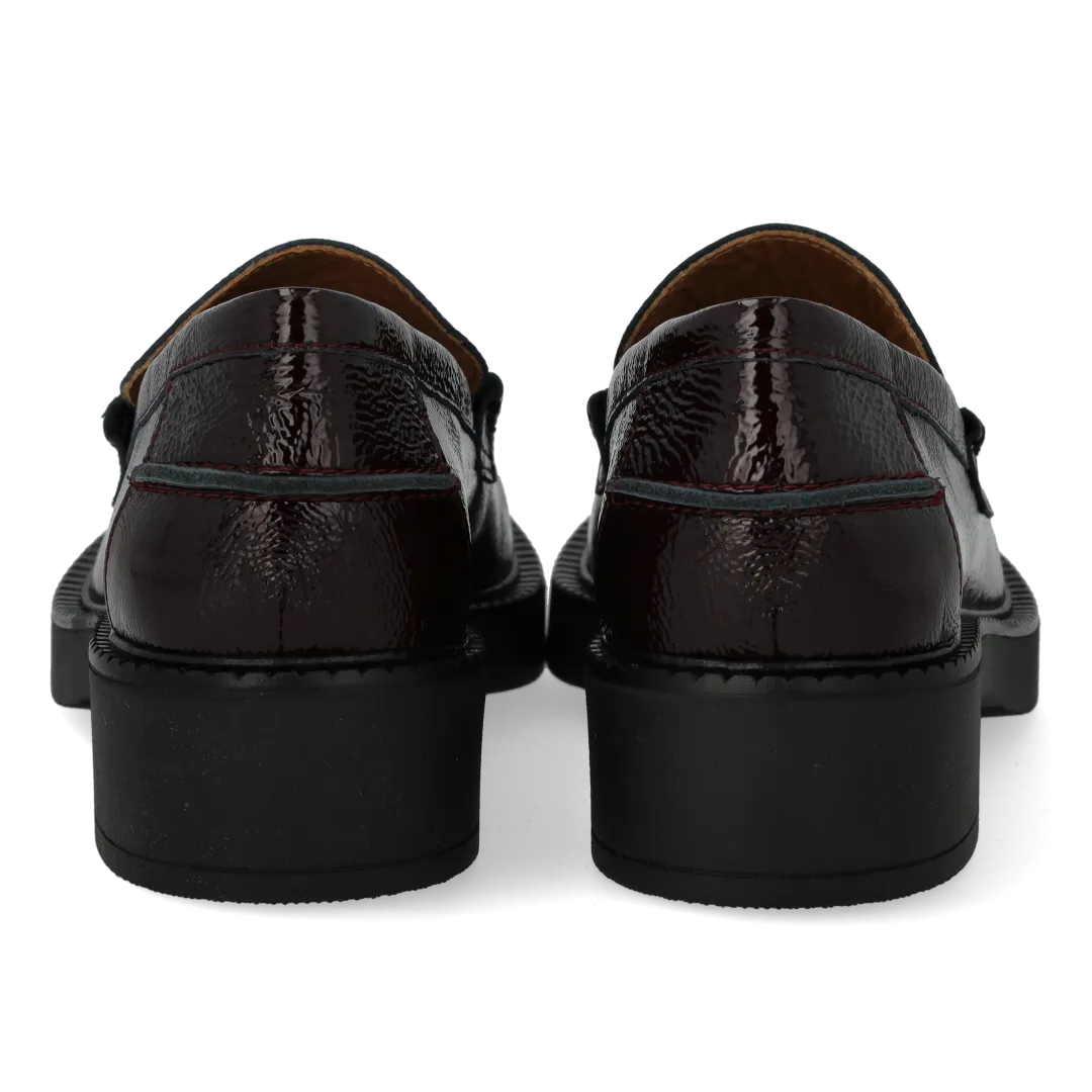 Angulus Loafer med fletdetalje damesko chunky