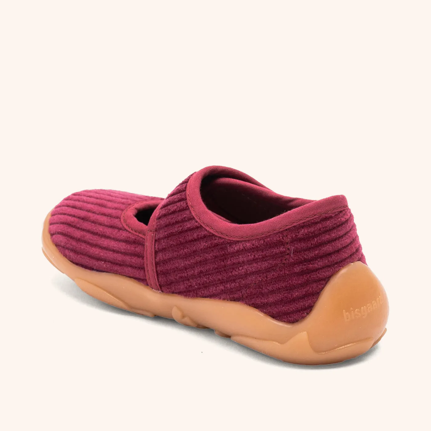 Bisgaard Maddy hjemmesko wine velcro