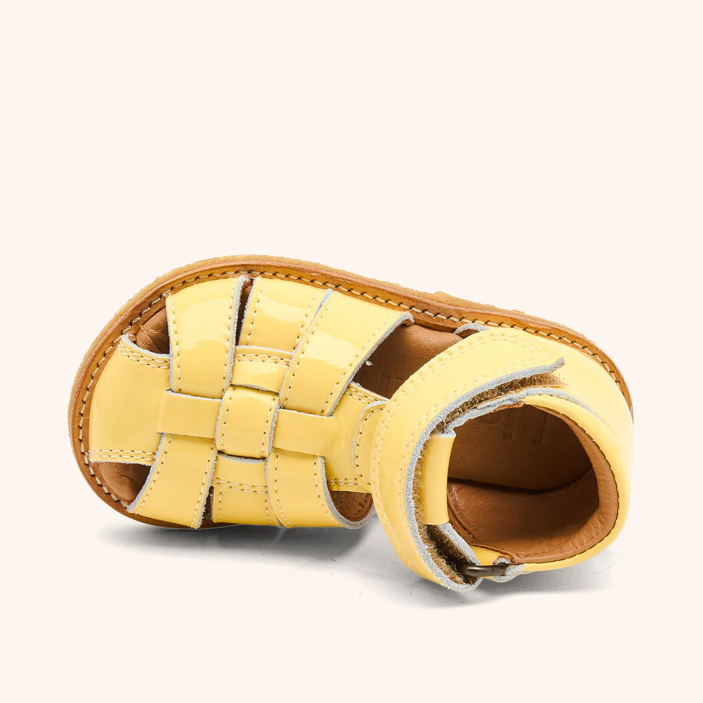 Bisgaard Ami Butter sandal flettet læder