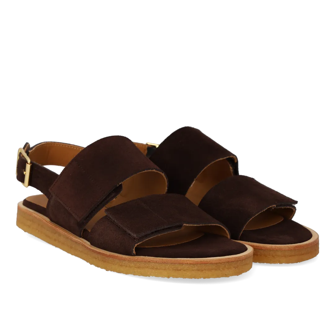 Angulus Sandal velcroremme damesandal læder