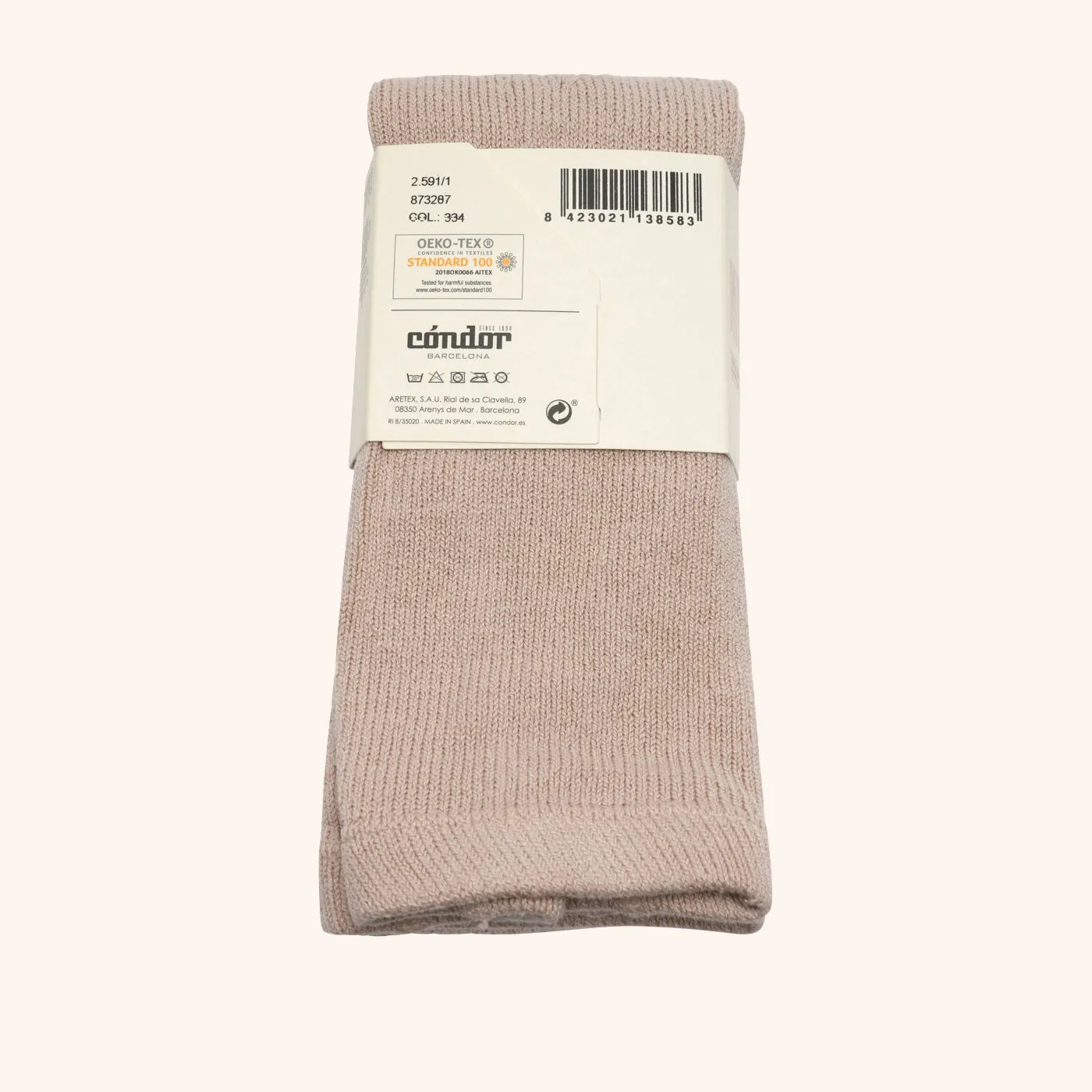 Bisgaard x Cóndor cotton tights strømpebukser piedra
