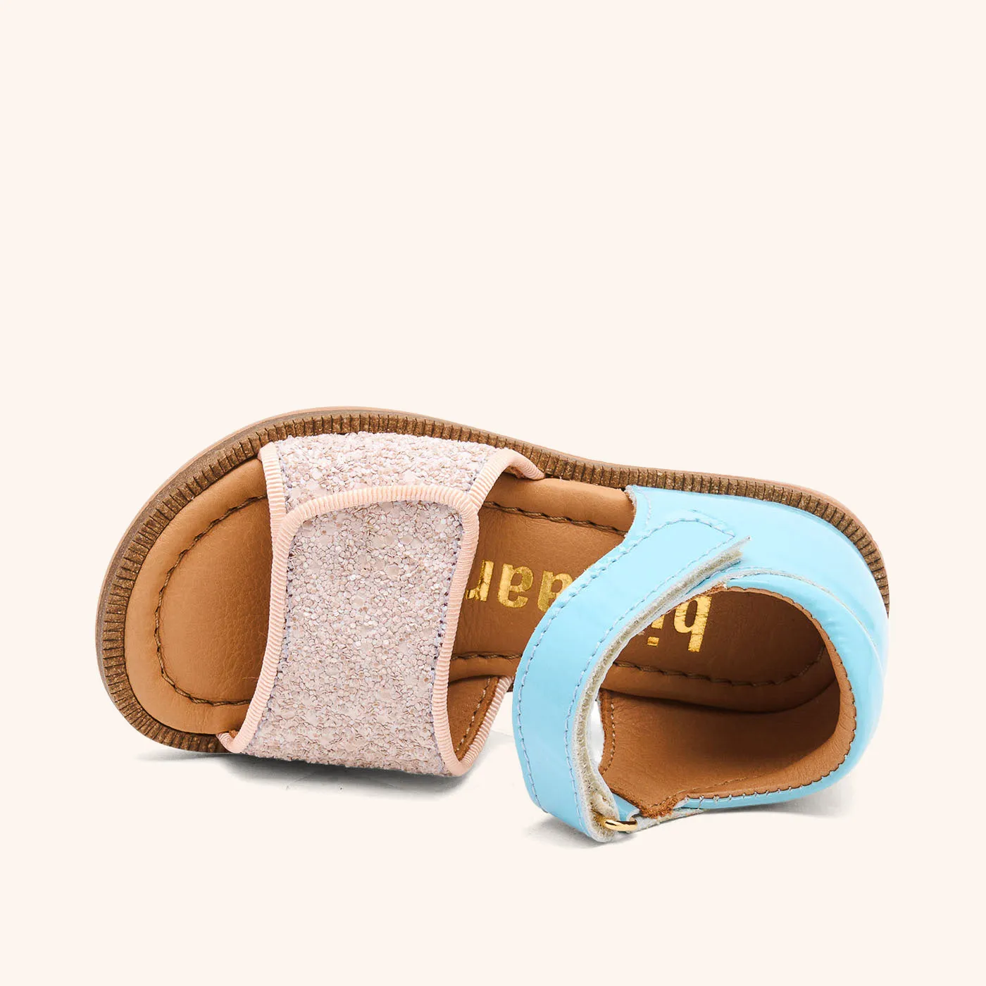 Bisgaard Aida sandal sky glitter