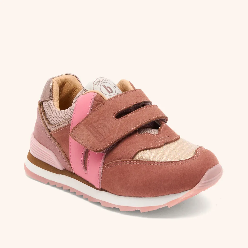 Bisgaard Winston sneaker pink ruskind tekstil