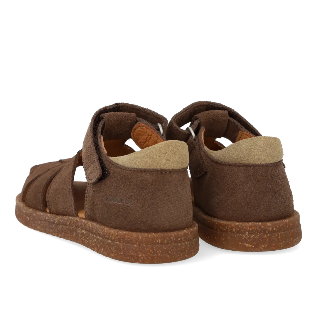 Angulus Sandal med velcrolukning børnesandal ruskind