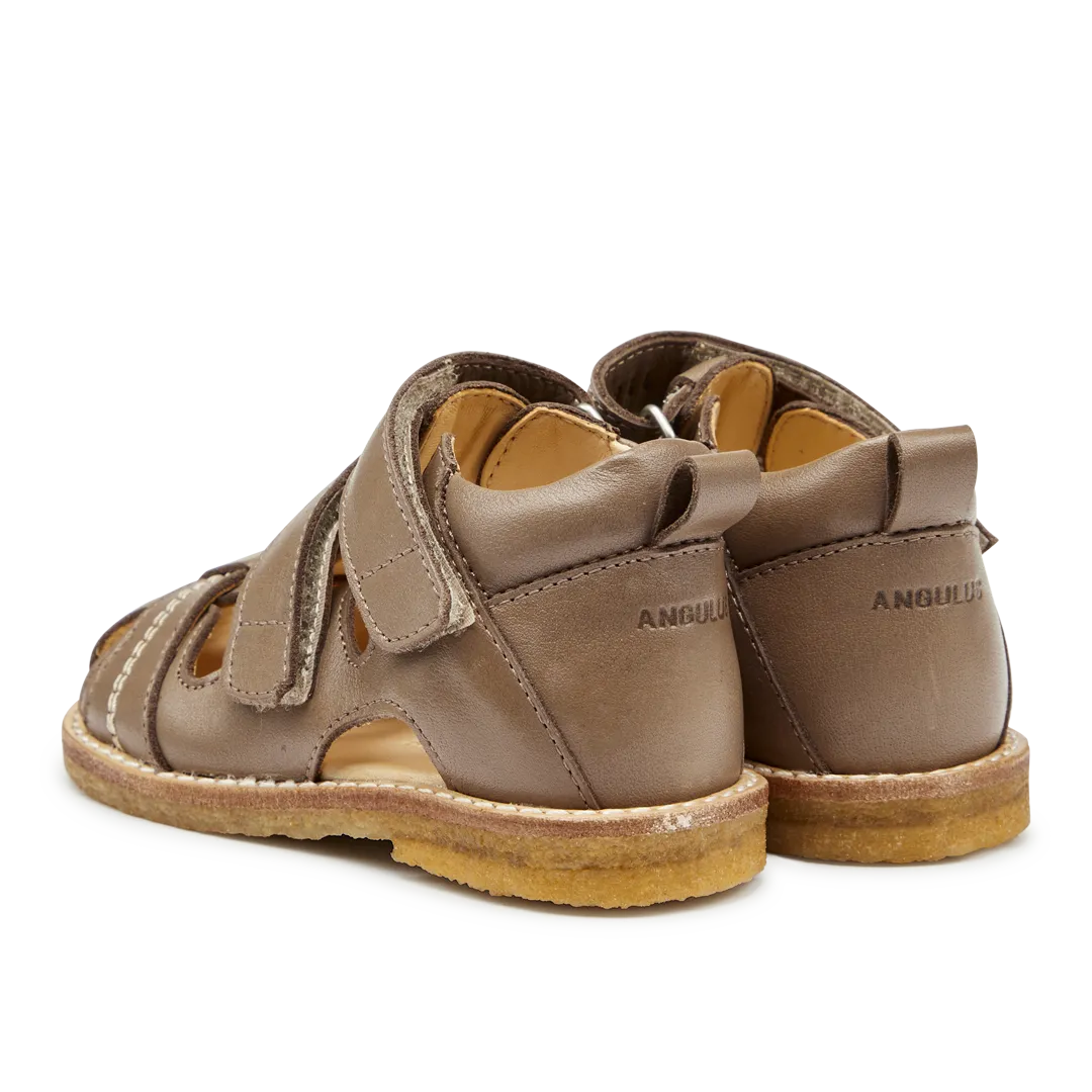 Angulus sandal rummelig velcro læder str. 19-25