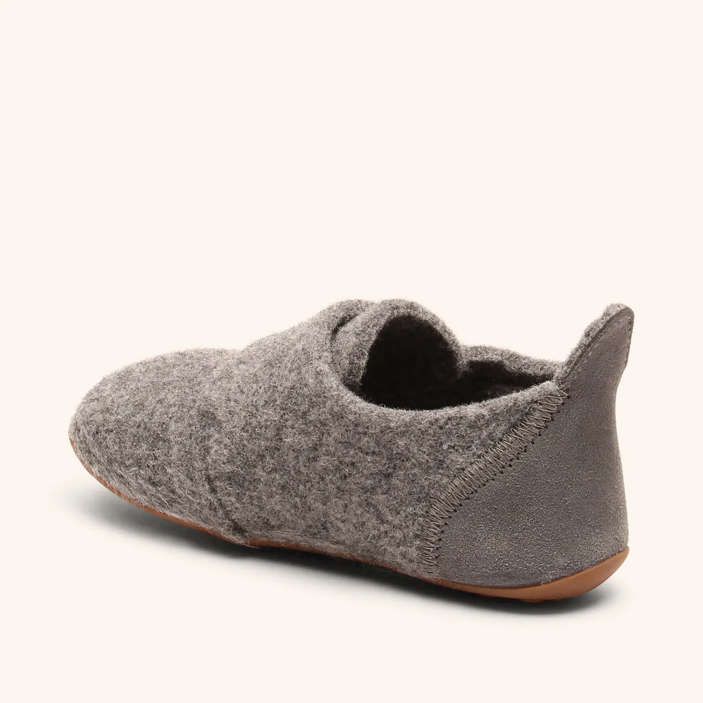 Bisgaard Casual Wool hjemmesko grå - uld