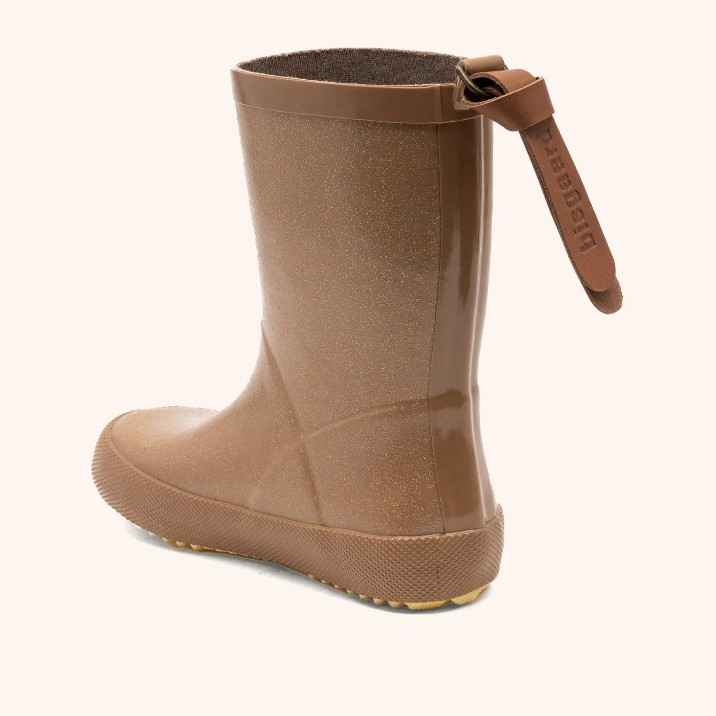 Bisgaard Fashion gummistøvle brown glitter naturgummi