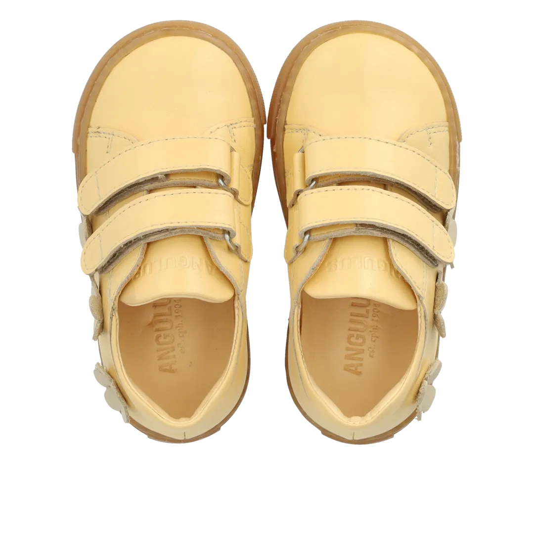 Angulus Begynder sneaker børnesko blomst velcro