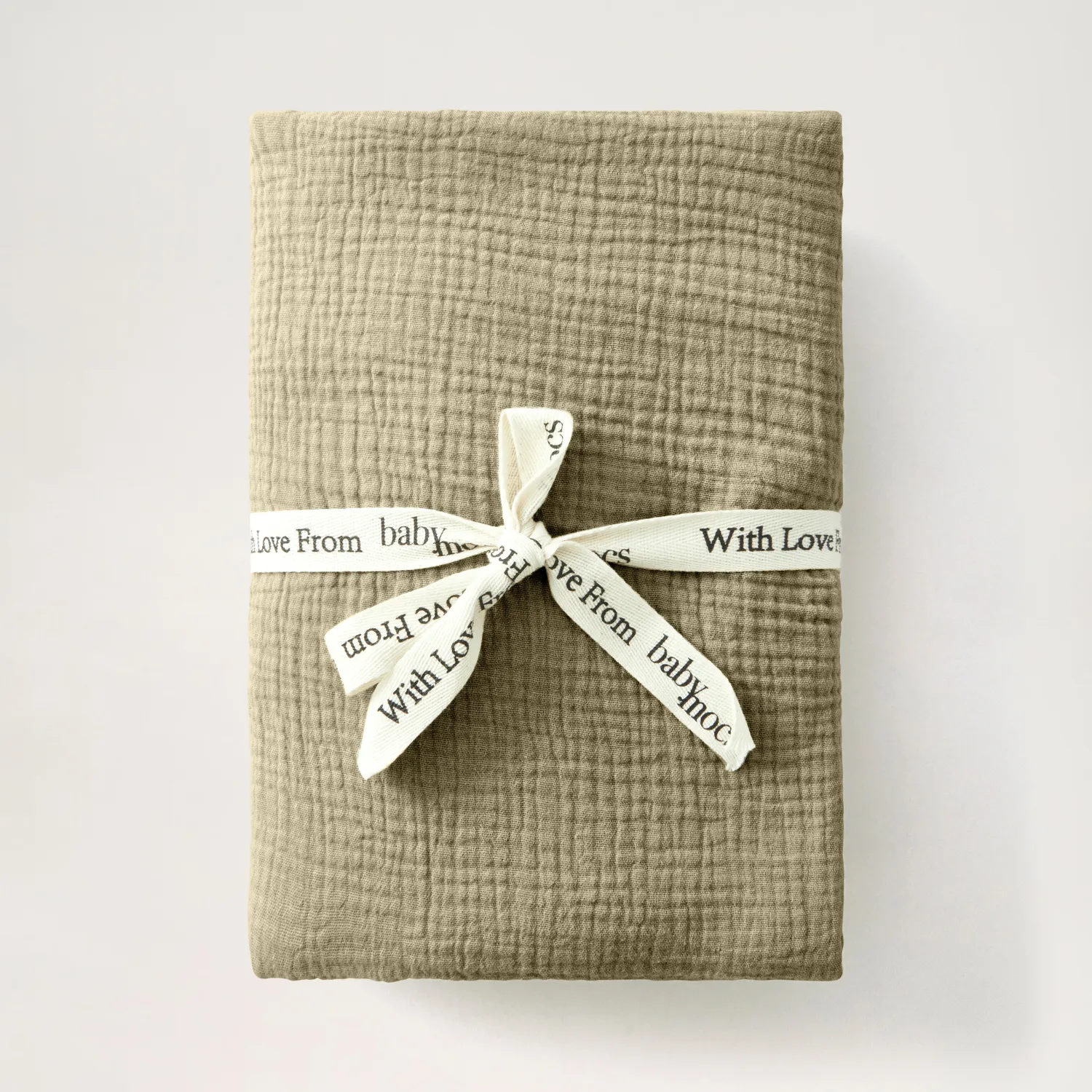 BabyMocs Muslin Swaddle svøb beige 110x110