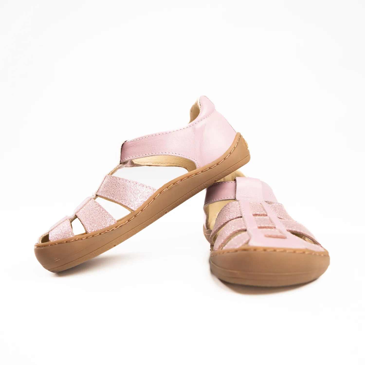 Gogsig Laura barfodssandal pale pink glitter