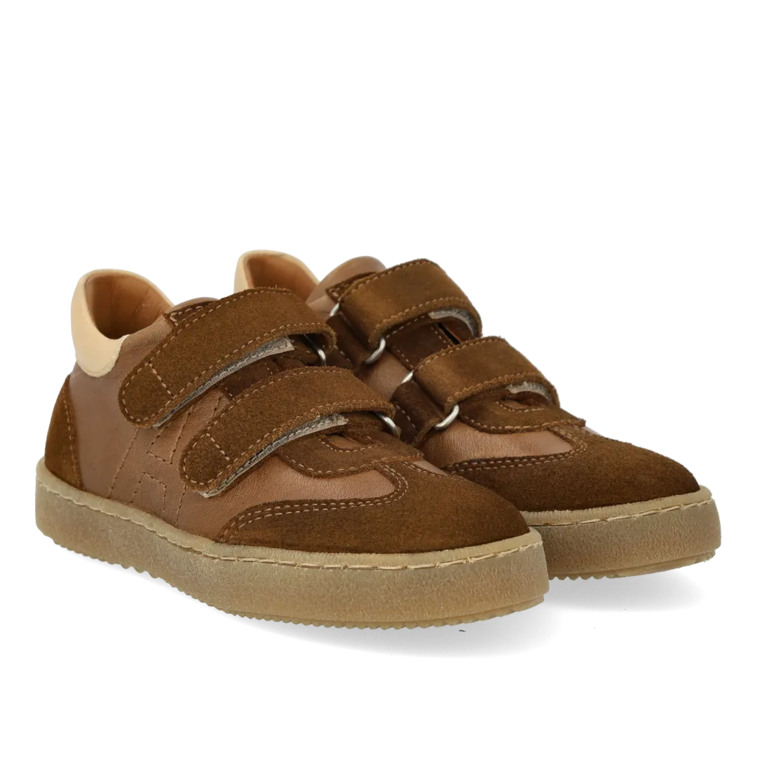 Angulus sneaker colour-block velcro læder børn