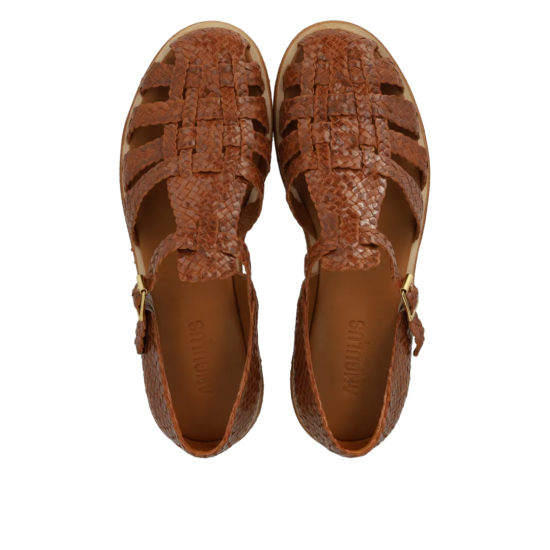 Angulus Fisherman sandal damesandal håndflettet læder