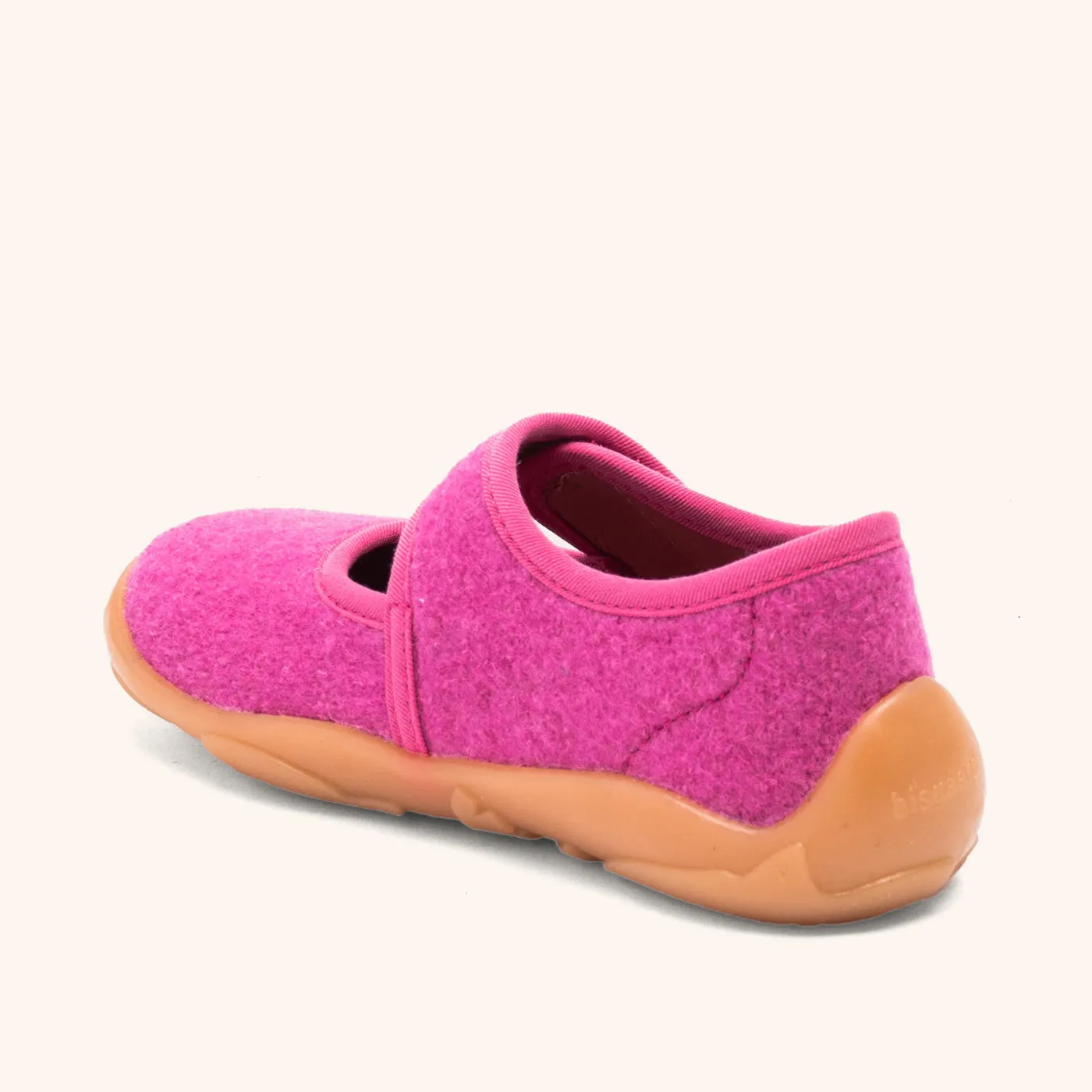 Bisgaard Maddy hjemmesko pink uld ballerina