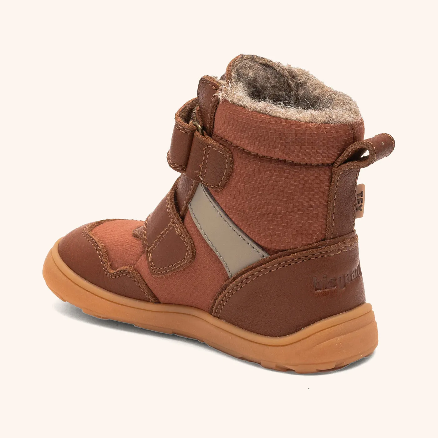 Bisgaard Timo Tex barfod vinterstøvle brown