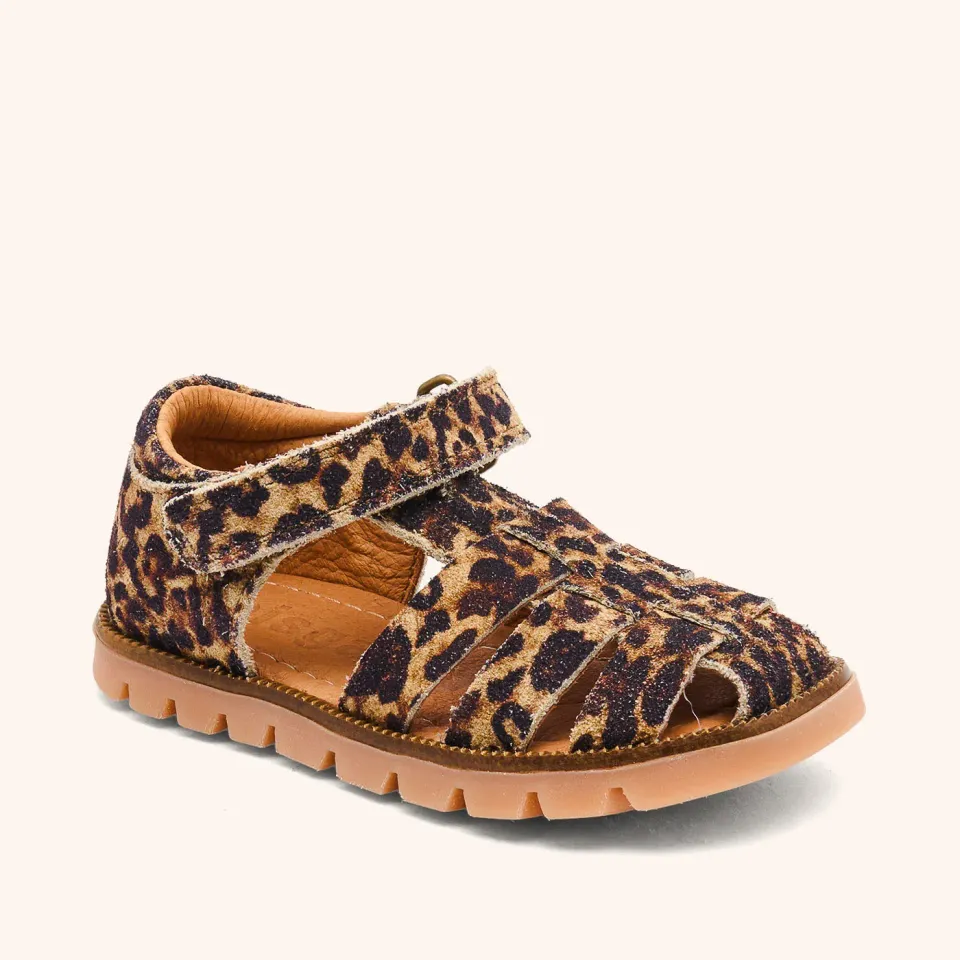 Bisgaard Beka sandal leopard læder