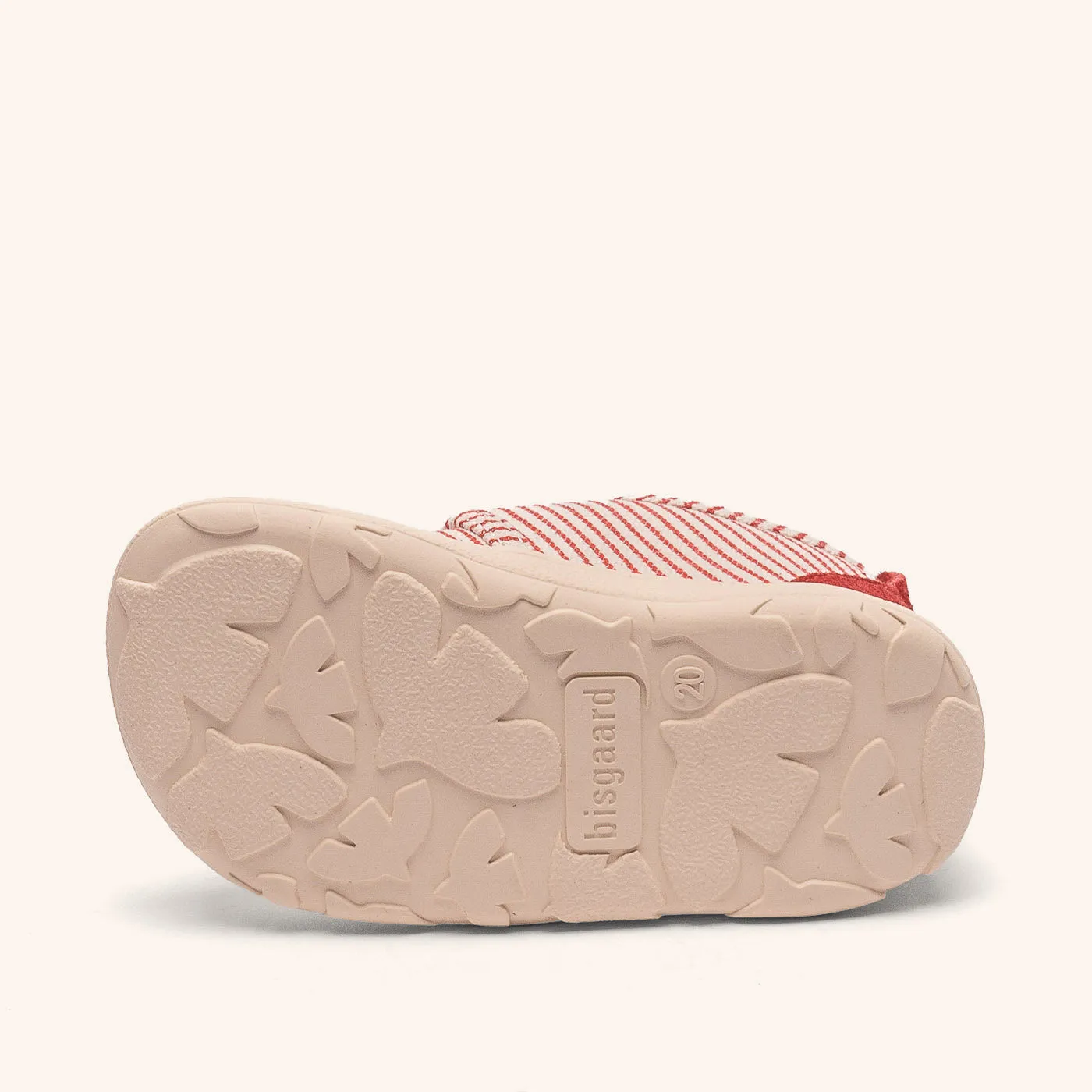 Bisgaard Basic Barefoot hjemmesko sailor red bred