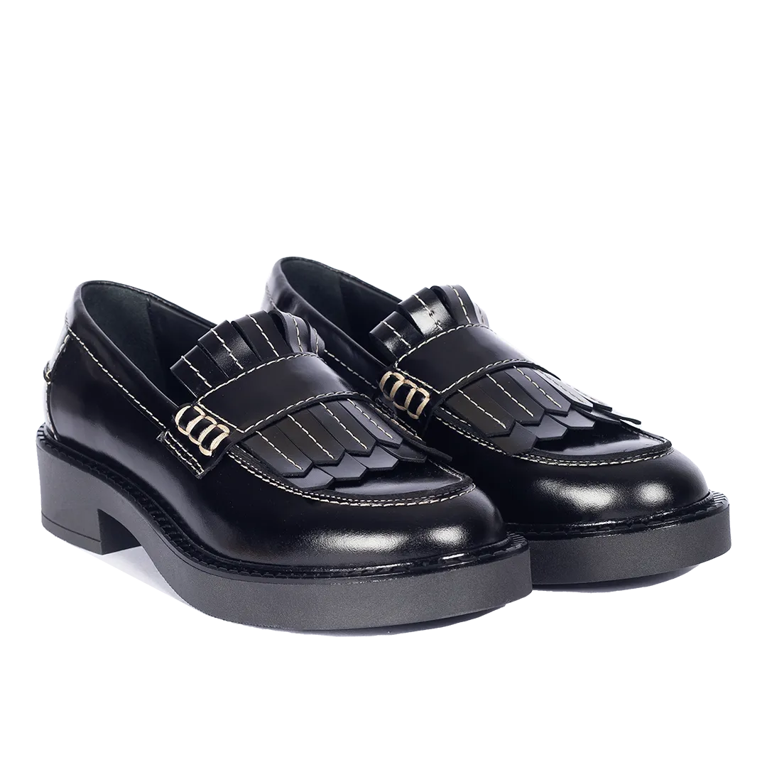 Angulus Chunky Penny loafer dame frynser