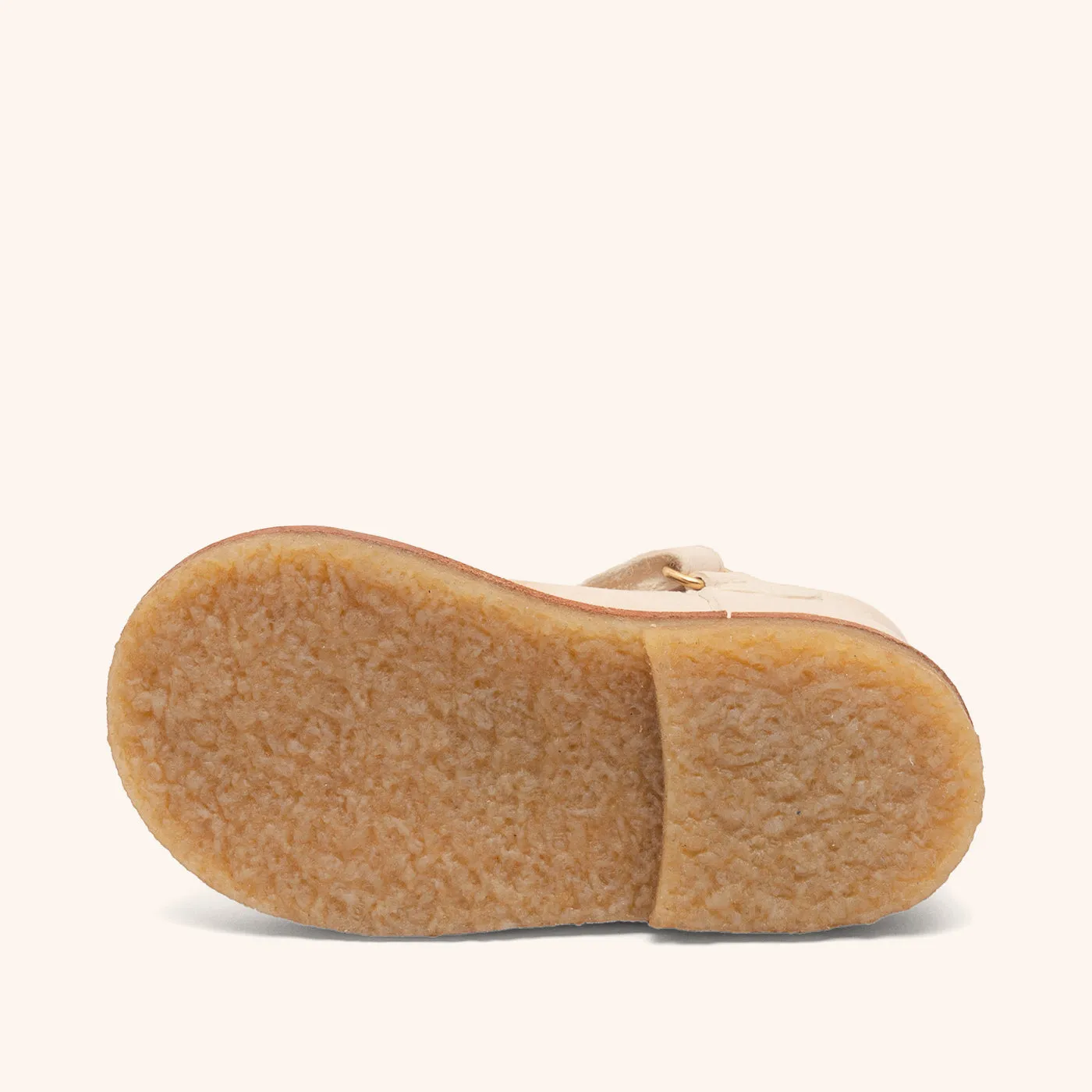 Bisgaard Noelle ballerina linen hvid velcro