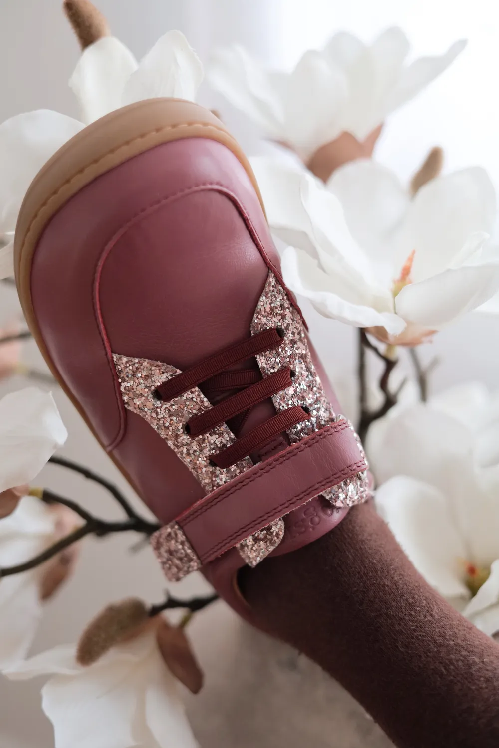 Gogsig MY Purple Glitter Lace barfodssko lilla