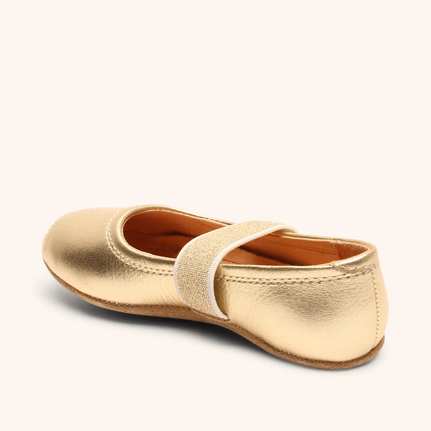 Bisgaard Ballet hjemmesko gold let model