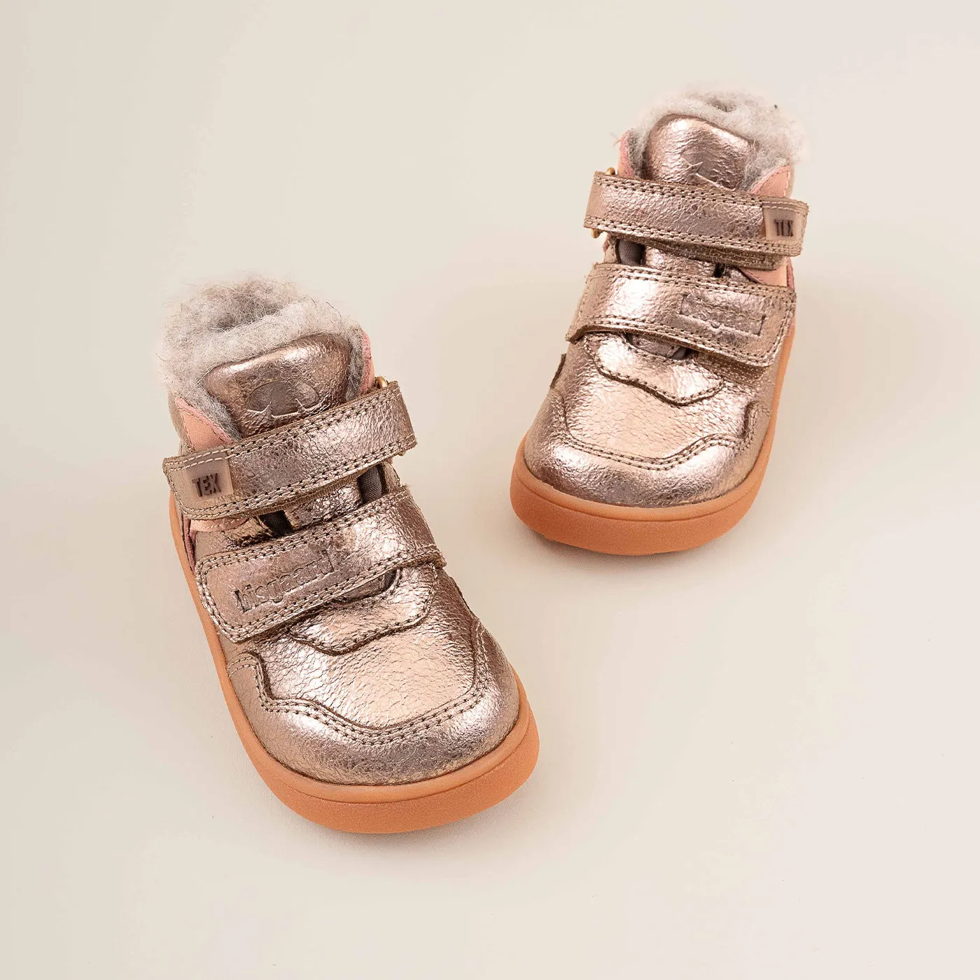 Bisgaard Becky Tex barfodssko rose gold tex
