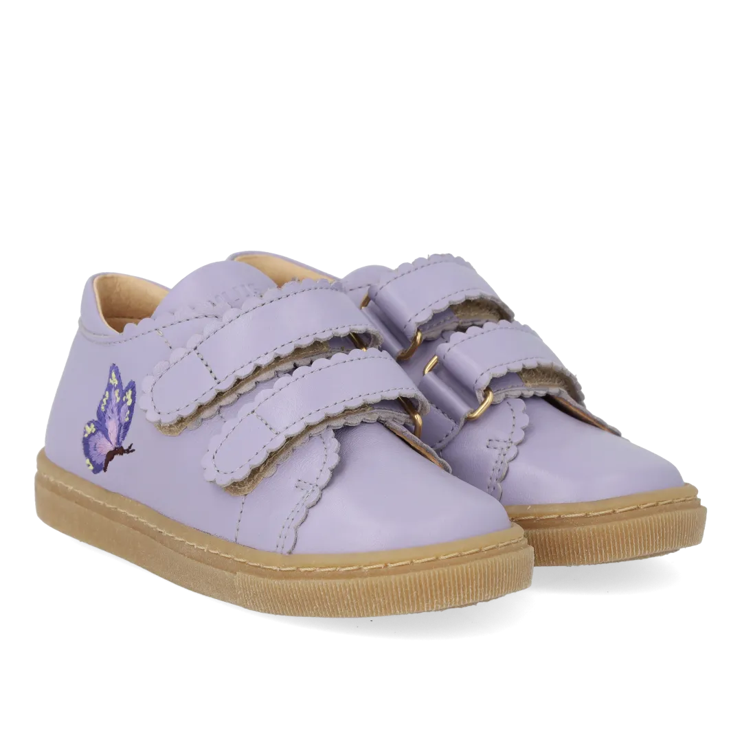 Angulus Sommerfugl børnesneaker læder velcro