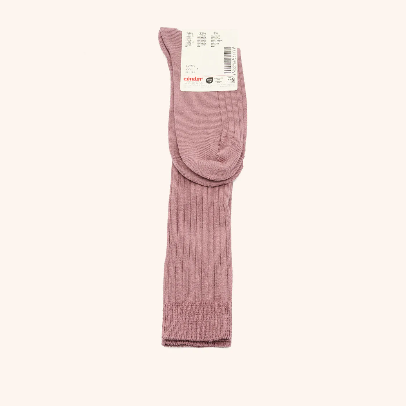 Bisgaard x Cóndor knæstrømper iris – rib bomuld