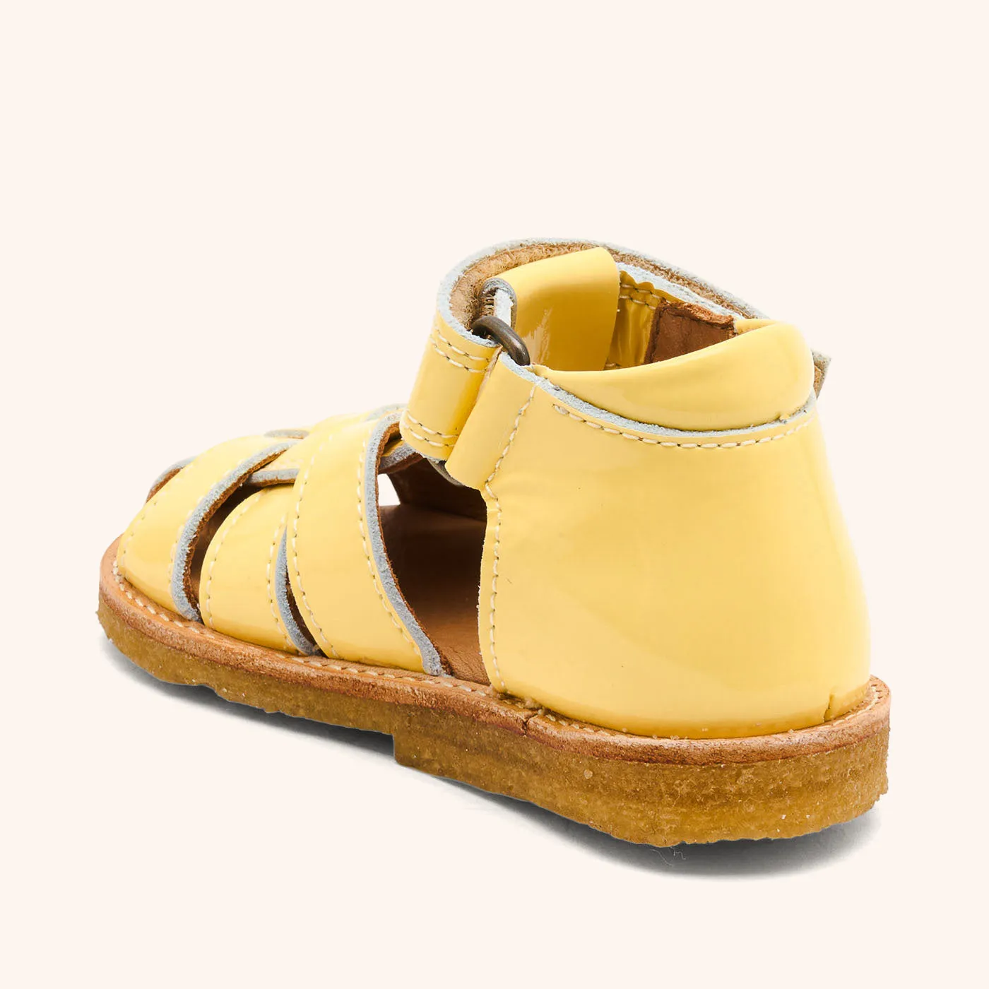 Bisgaard Ami Butter sandal flettet læder