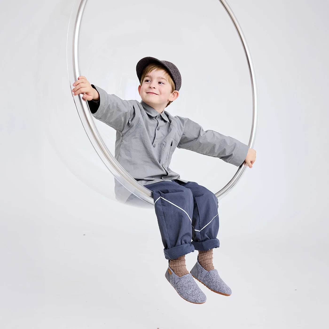 Bisgaard Sailor Wool hjemmesko grey uld normal
