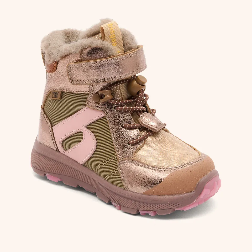 Bisgaard Marlon Tex vinterstøvle rose gold vandtæt