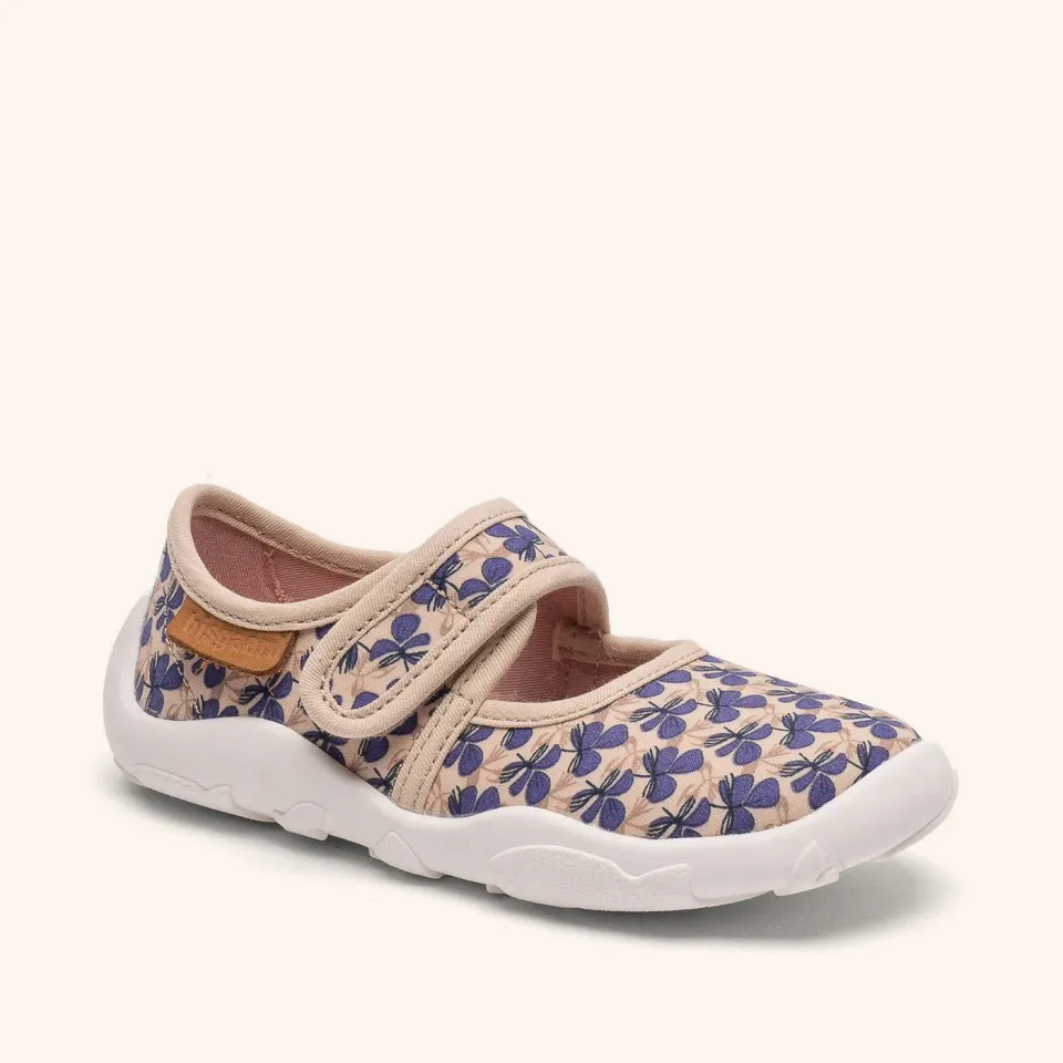 Bisgaard Maddy hjemmesko wild flower purple velcro
