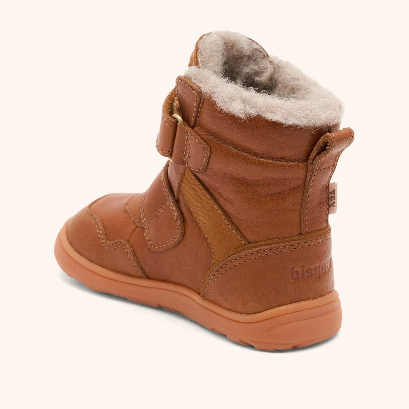 Bisgaard Barefoot Thorsten Tex vinterstøvle cognac varm