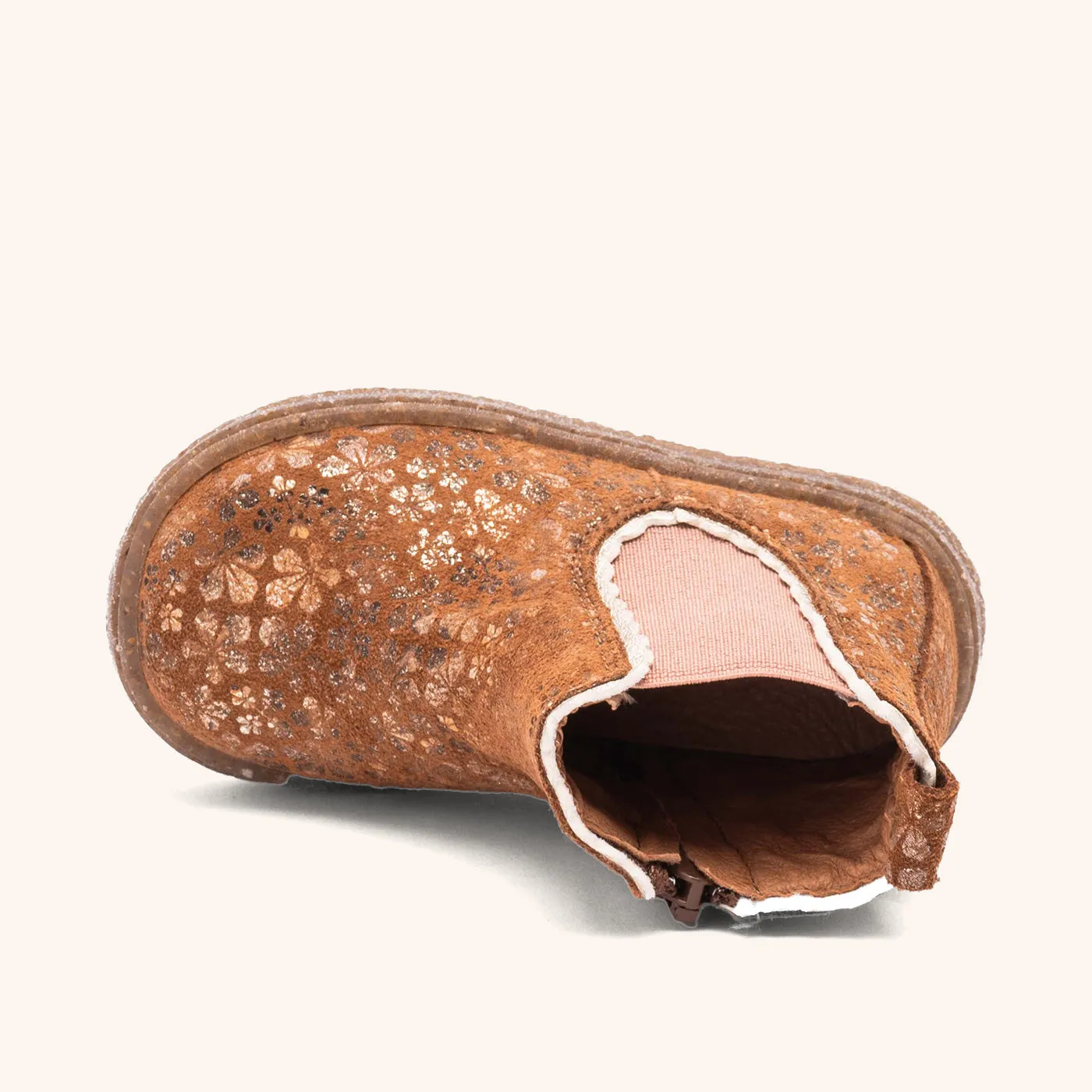 Bisgaard Siggi støvle brown flower læder